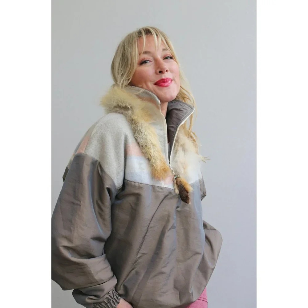 1990's Vintage Wild Child Southwestern Windbreaker Jacket Women's Size LG XL XXL